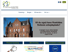 Tablet Screenshot of frivilligcenter-roskilde.dk